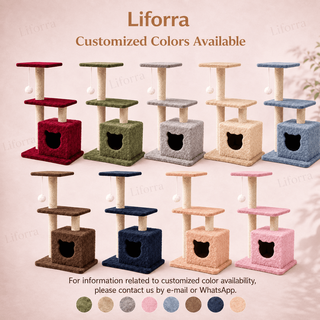 Square House|Cozy Cat House & Scratching Post by Liforra
