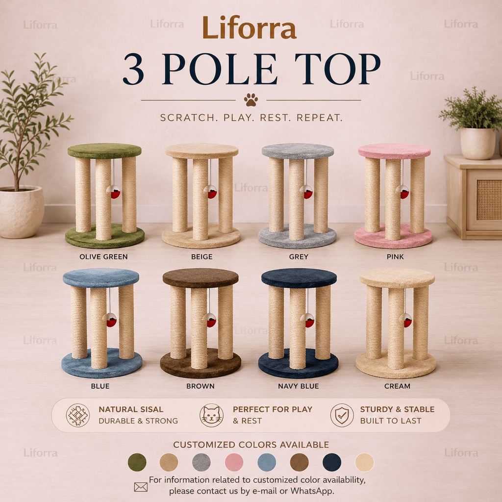 3 Pole Top Cat Scratcher