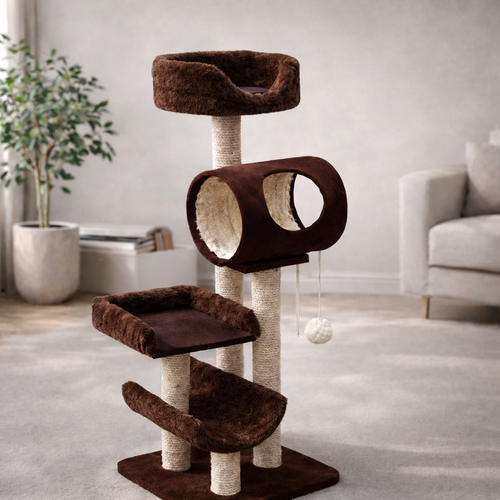 Modern Cat Bed Tree – Multi-Level Comfort & Resting Tower for Cats