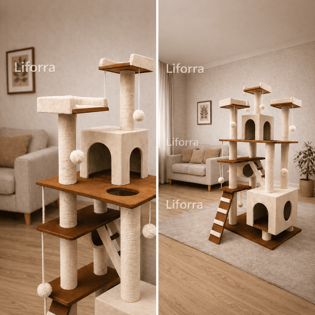 Luxury Multi-Level Cat Castle
