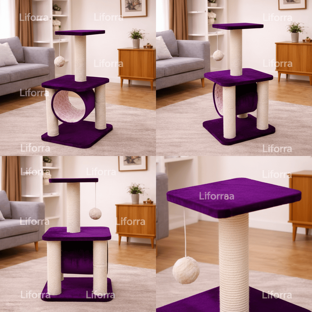 Double Center Round Scratch Post