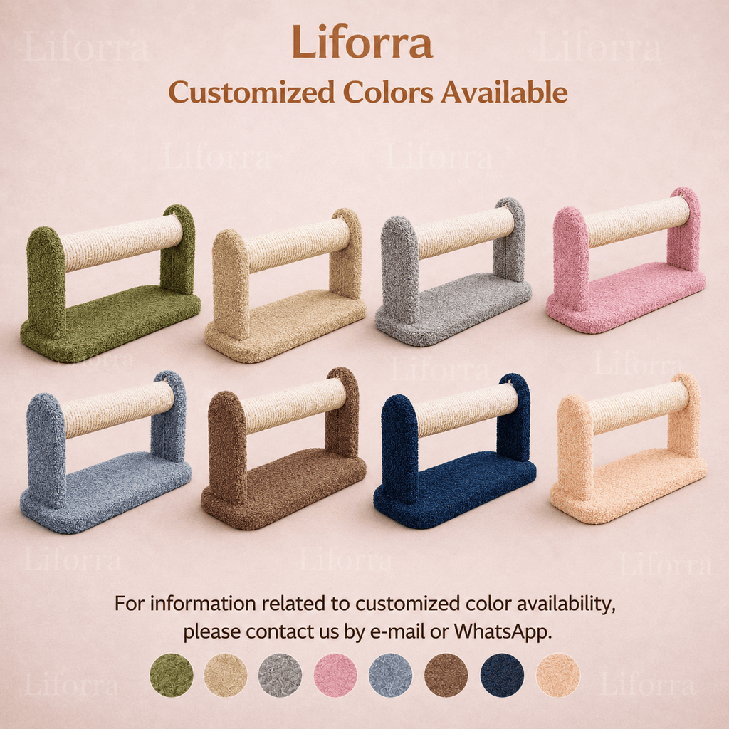 Liforra Flat Pole Cat Scratcher – Customized Colors Available