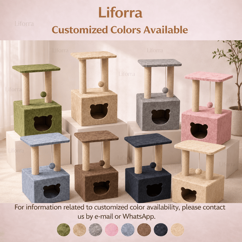 Square Box Top Cat House & Scratcher