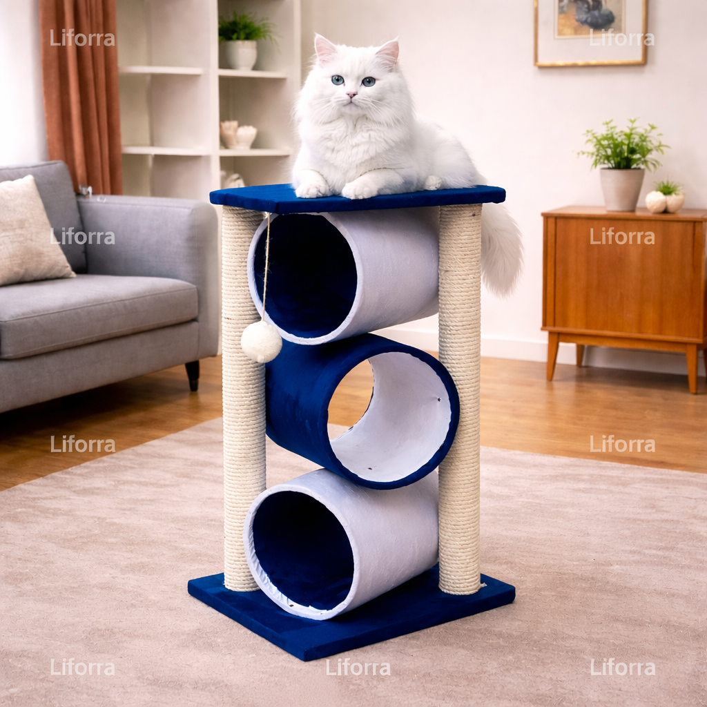 Triple Round Scratch Post