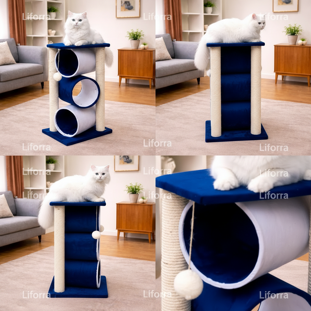 Triple Round Scratch Post